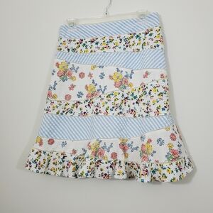 Odille 100% Cotton Sassafras Seersucker Skirt, Size 6
